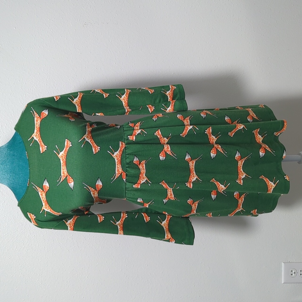 Fox print dress